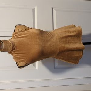 I.N. San Francisco Tan Sleeveless Blouse